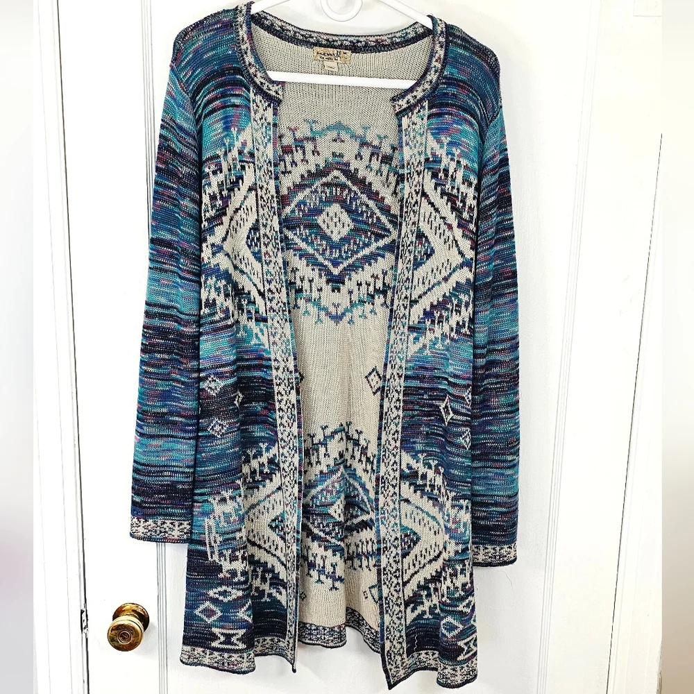 Aztec Pattern Cardigan - Picture 7 of 8